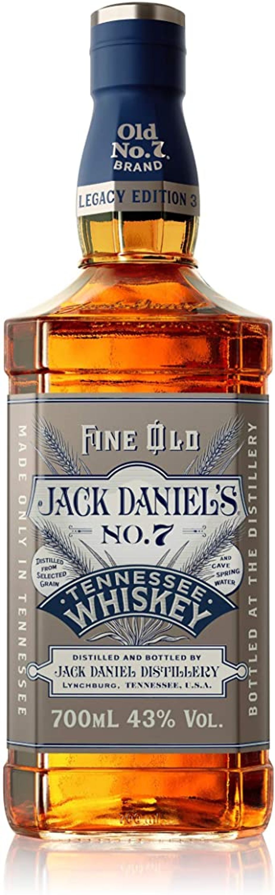 Jack Daniel's 1905 Legacy Edition 3 0,7l, alk. 43 tilavuusprosenttia.