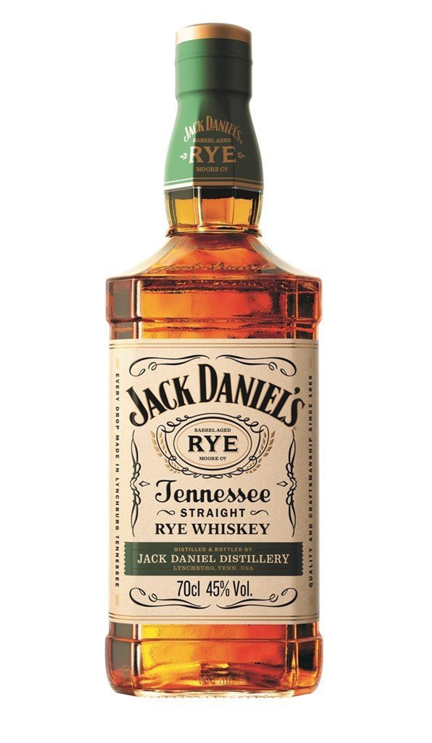 Jack Daniel’s Rye Tennessee Whiskey 0.7l, alc. 45 Vol.-%