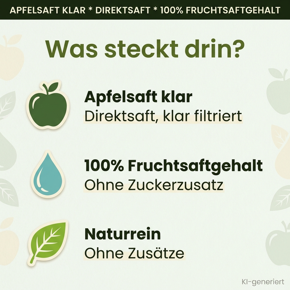 kuhns apfelsaft klar ingredients 2000