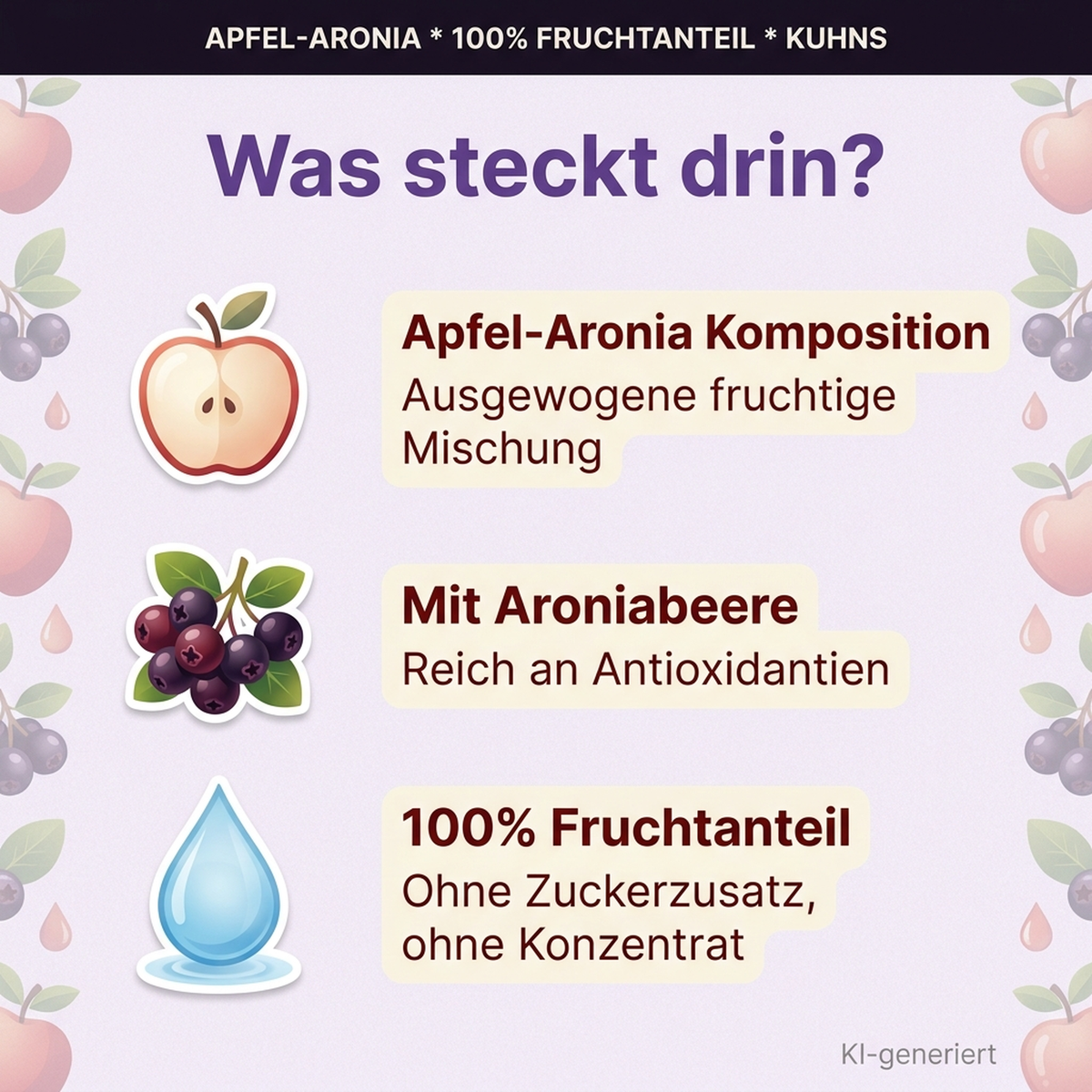 kuhns saft apfel aronia ingredients 2000