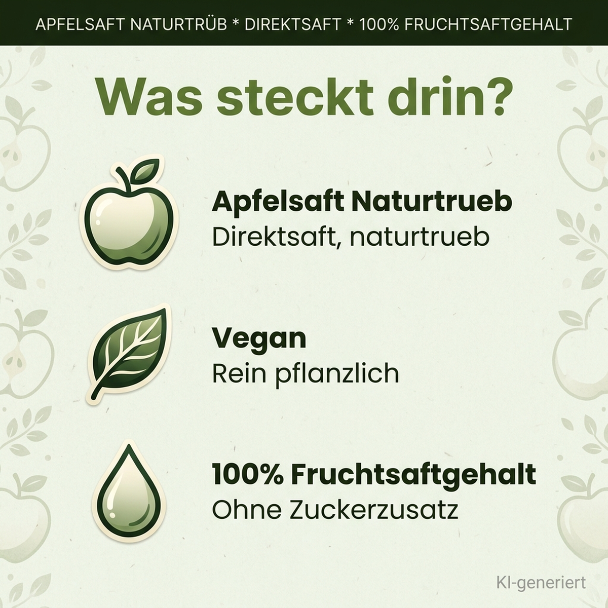 kuhns saft apfelsaft naturtrueb ingredients 2000