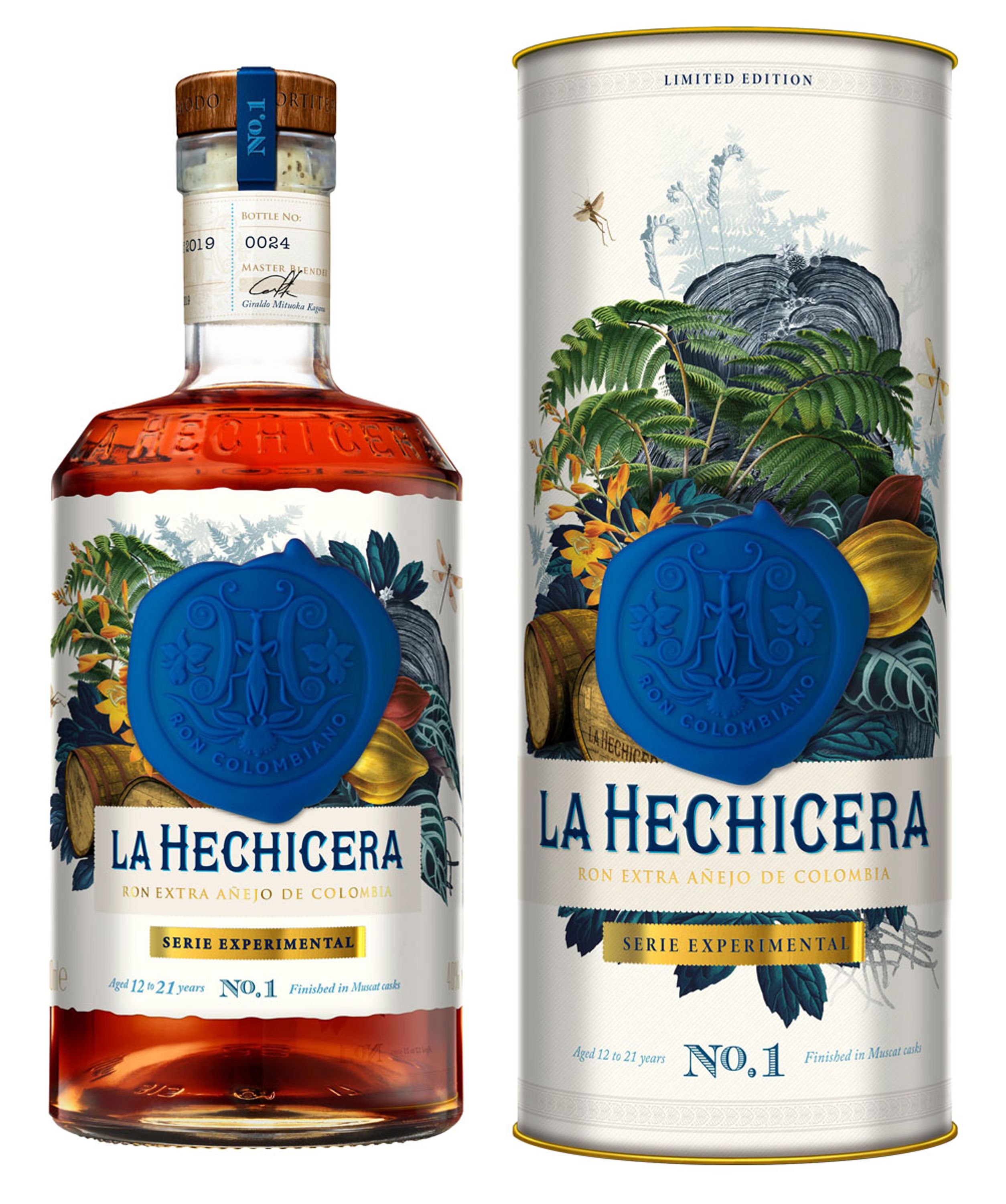 La Hechicera Series Experimental No.1 Moscatel Cask Finish 0.7l, alc. 43% by volume Rum Colombia