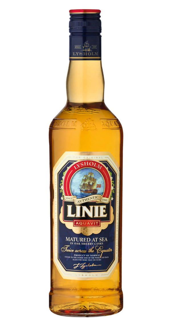 Line Aquavit 0.7l, alc. 41.5% by volume, caraway spirit from Norway