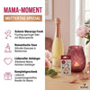 Mama-Moment Geschenkset — Sekt, Vase & Holzherz 0,75l, alc. 8,5 Vol.-%