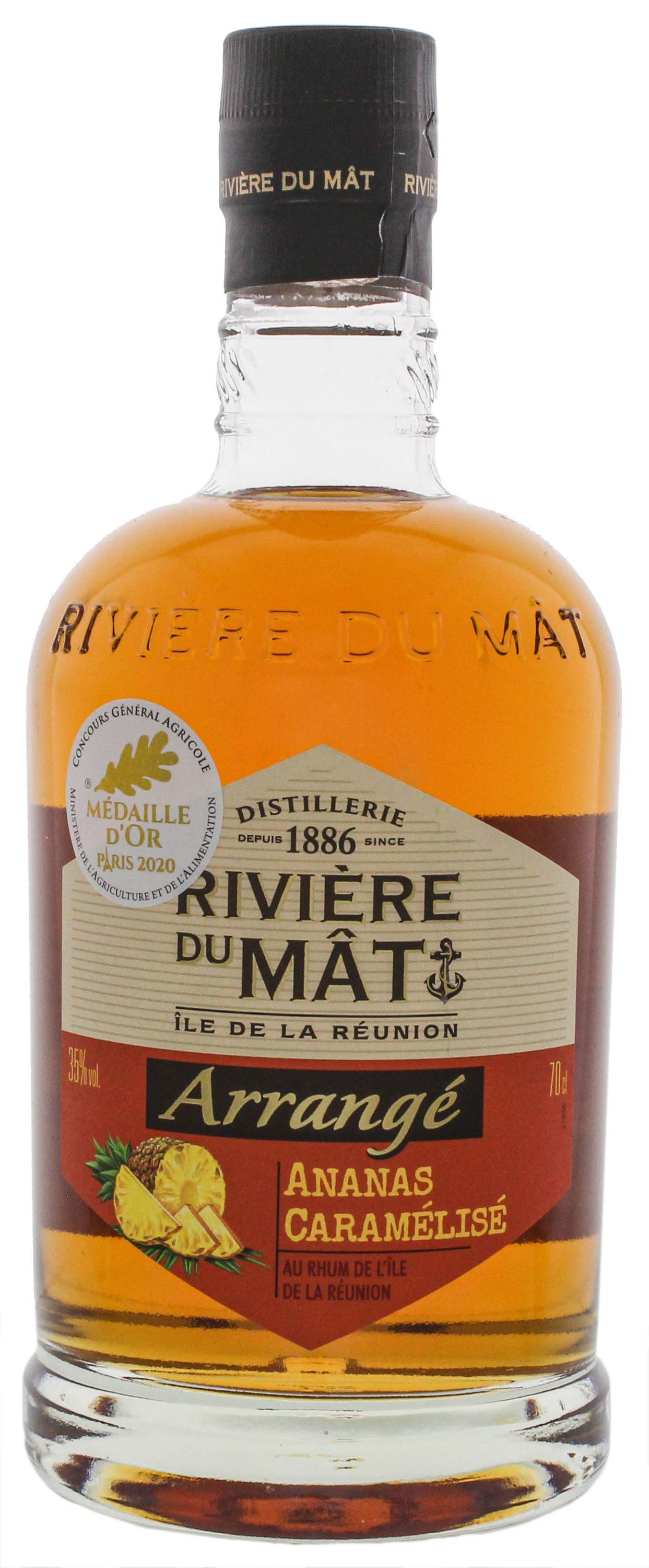 Rivière du Mât Arrangé Rhum Ananas Caramélisé 0,7l, alc. 35 Vol.-%,
