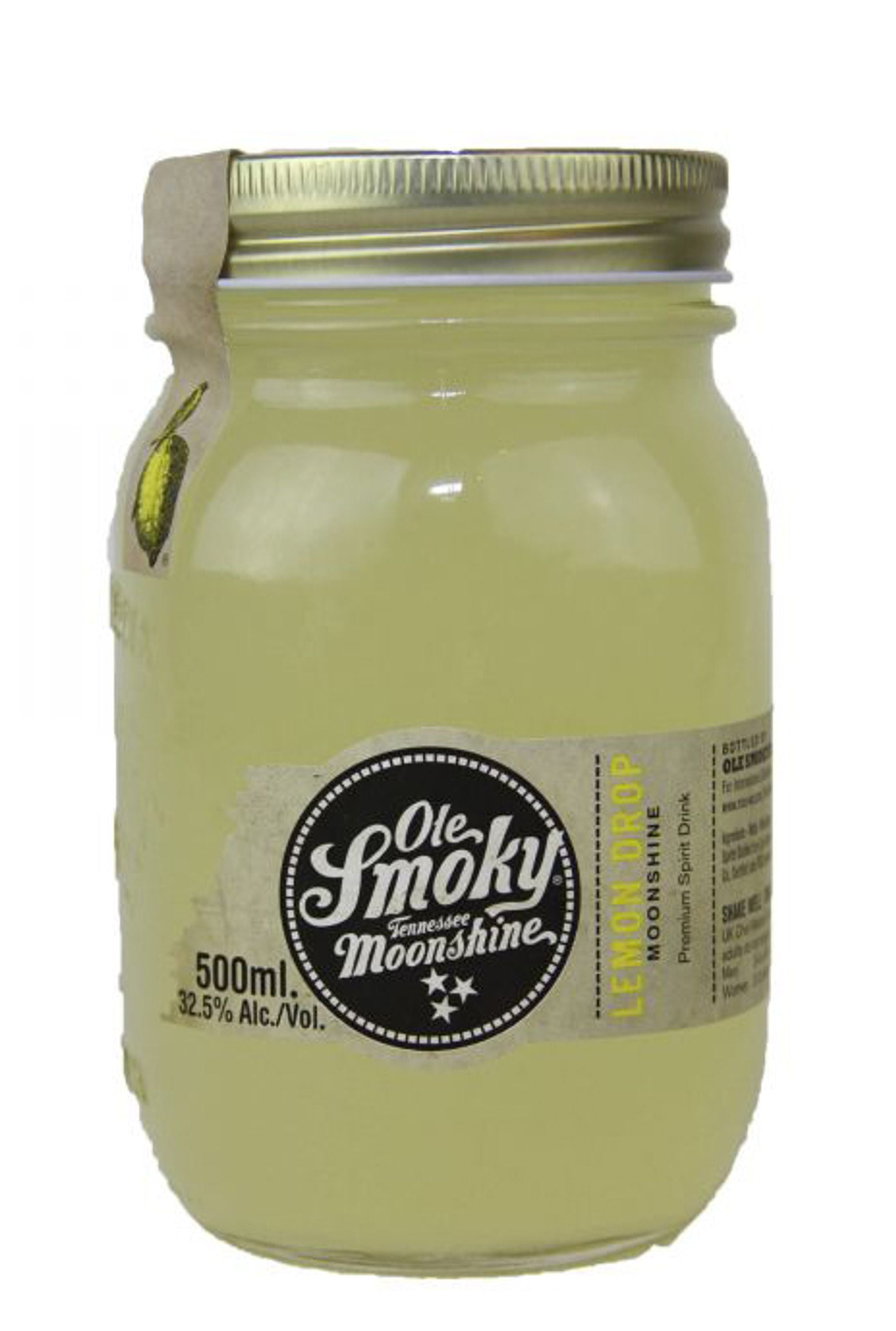 Ole Smoky Moonshine Lemon Drop 0,5l, alk. 32,5 tilavuusprosenttia, USA viski