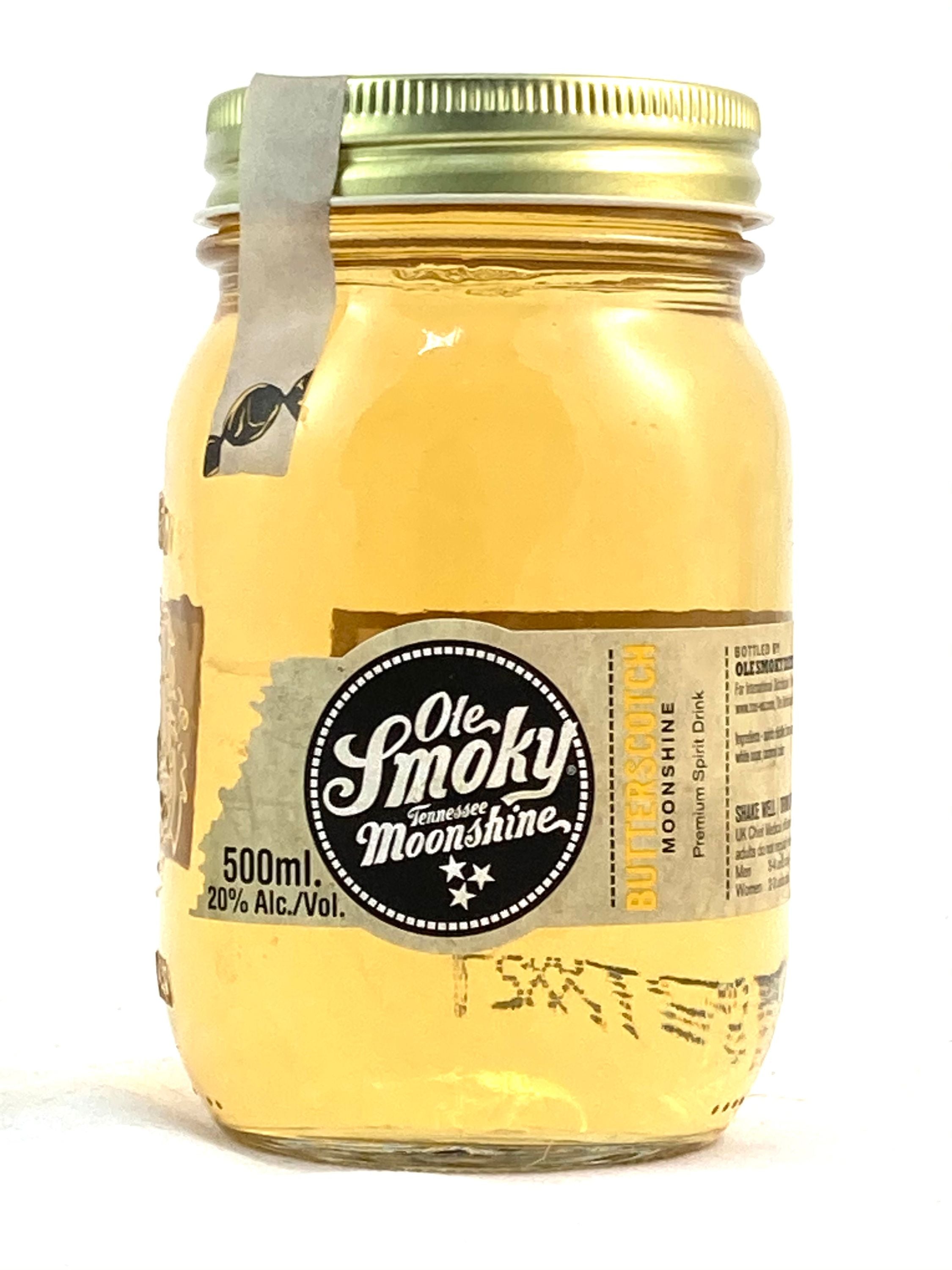 Ole Smoky Moonshine Butterscotch 0,5l, alk. 20 tilavuusprosenttia, yhdysvaltalainen viski
