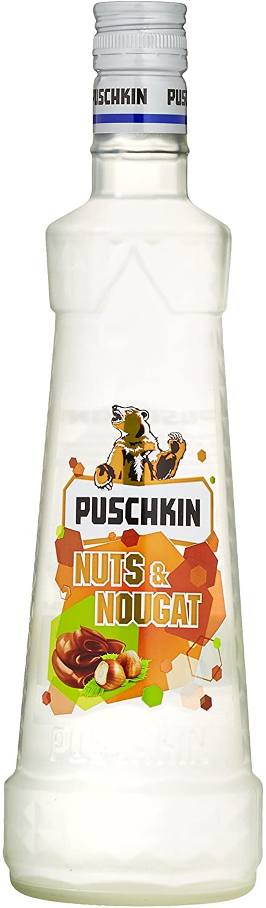 Pushkin Nuts &amp; Nougat 0,7l, alk. 17,5 tilavuusprosenttia, vodka Saksa