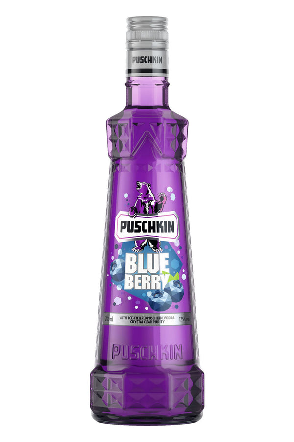 Puschkin Blue Berry 0.7l, alc. 17.5% by volume, vodka Germany 