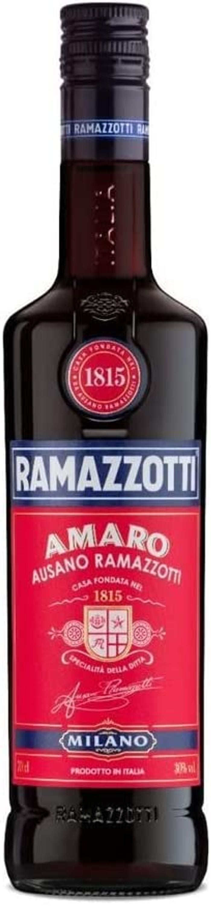 Ramazzotti Amaro 0.7l, alc. 30% by volume, herbal liqueur Italy 