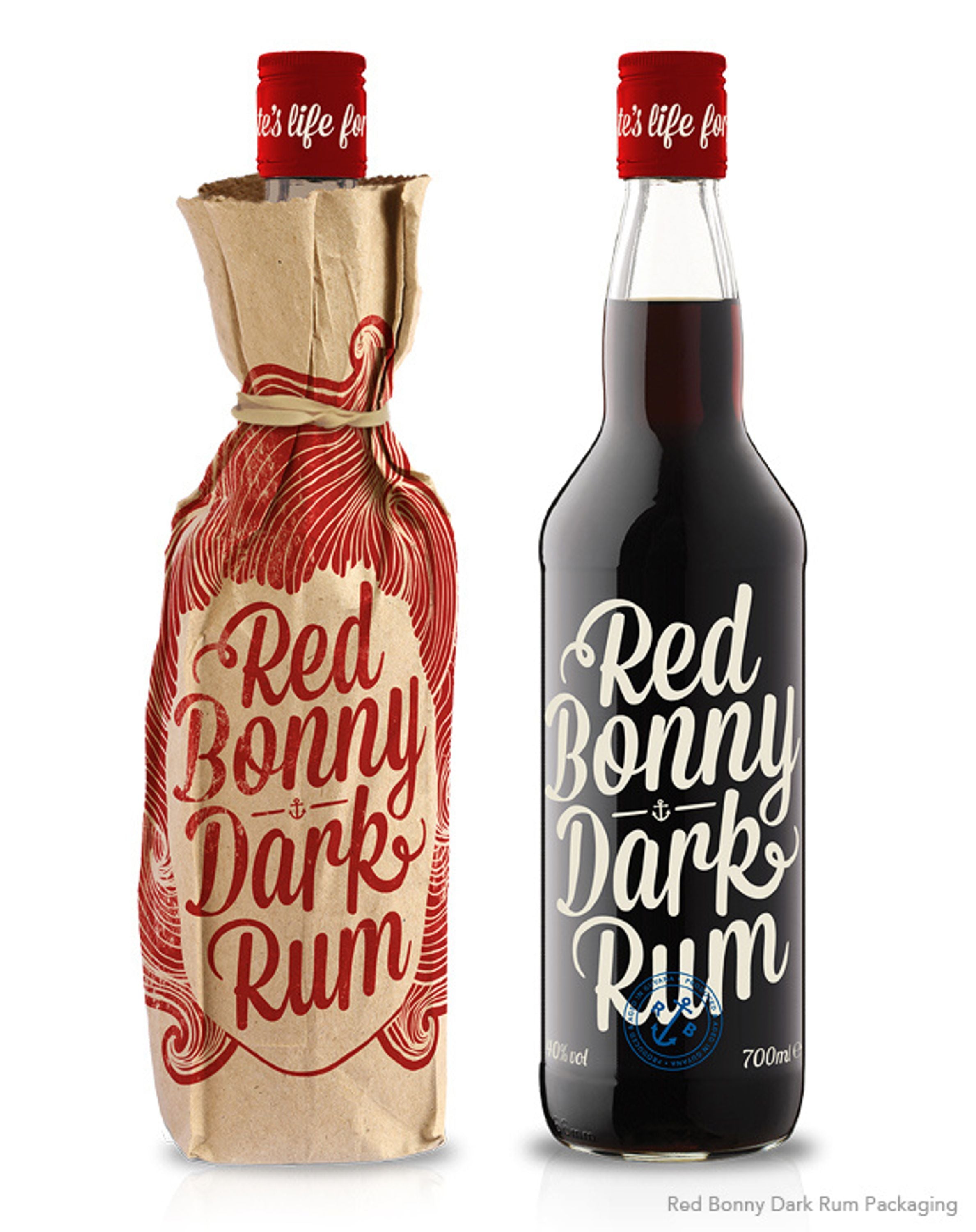 Red Bonny Dark Rum 0.7l, alc. 40% by volume, Rum Guyana