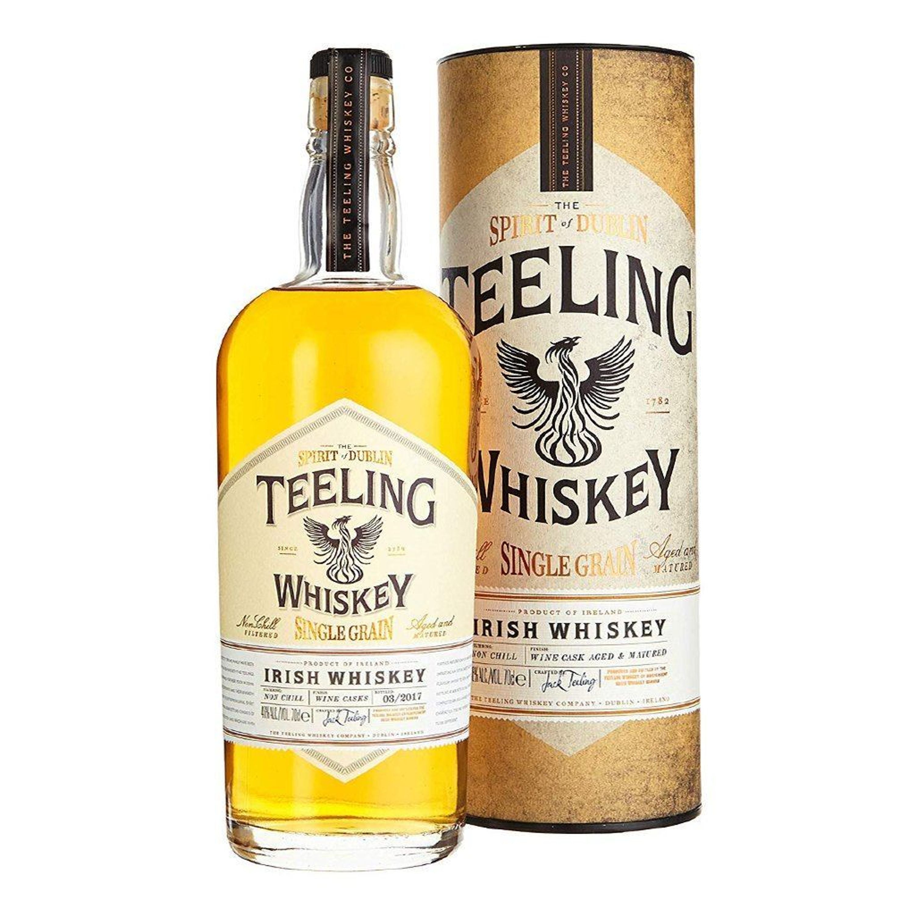 Teeling Single Grain Irish Whisky 0,7l, alk. 46 % tilavuudesta