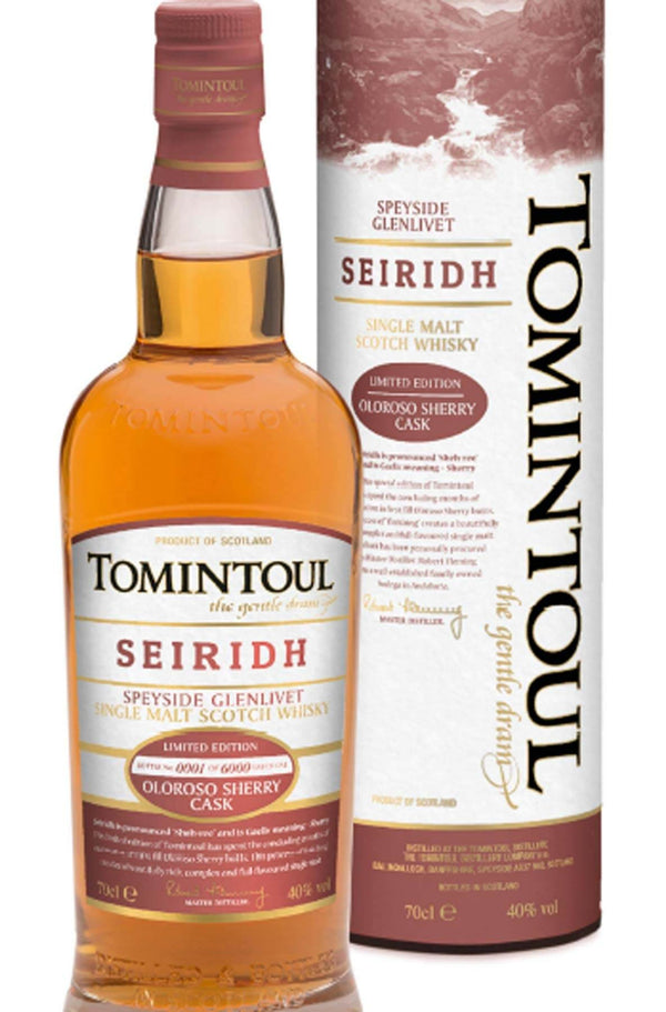 Tomintoul Seiridh Oloroso Sherry Cask 0,7l, alk. 40 % tilavuudesta