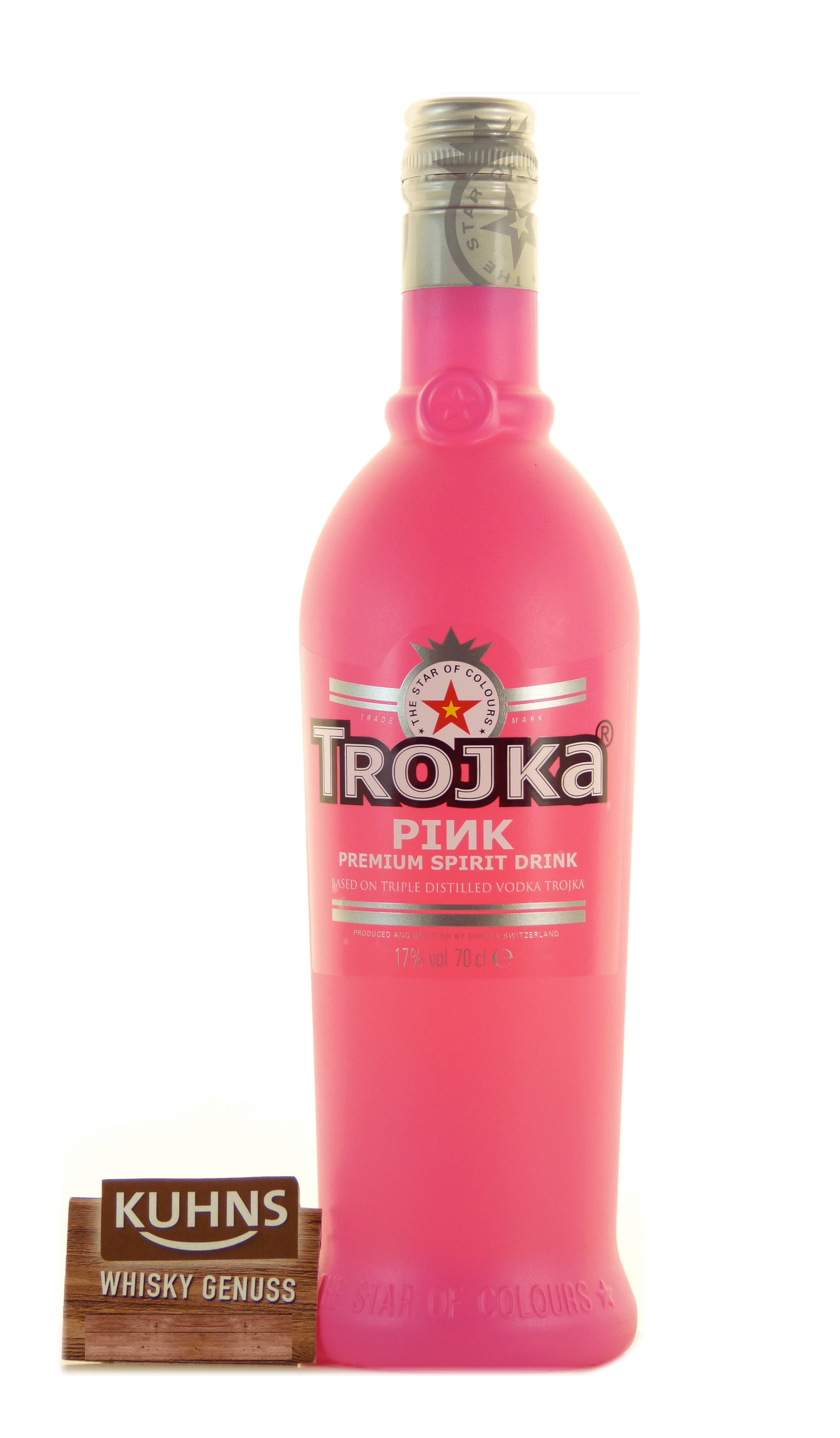 Trojka Pink Premium Vodka Spirit Drink 0.7l, alc. 17% by volume, vodka Switzerland