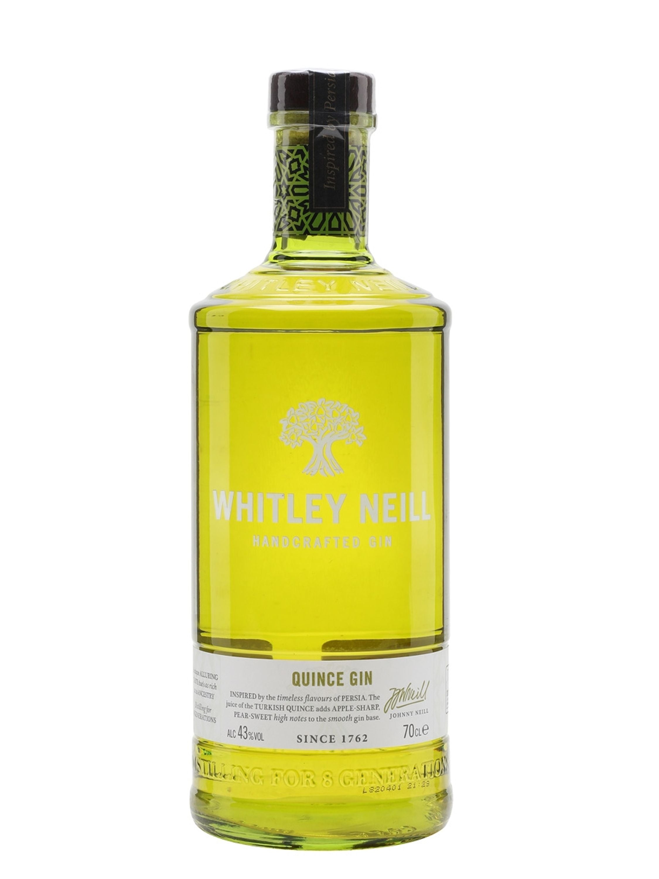 Whitley Neill Quince Gin 0,7l, alk. 43 tilavuusprosenttia, Gin England