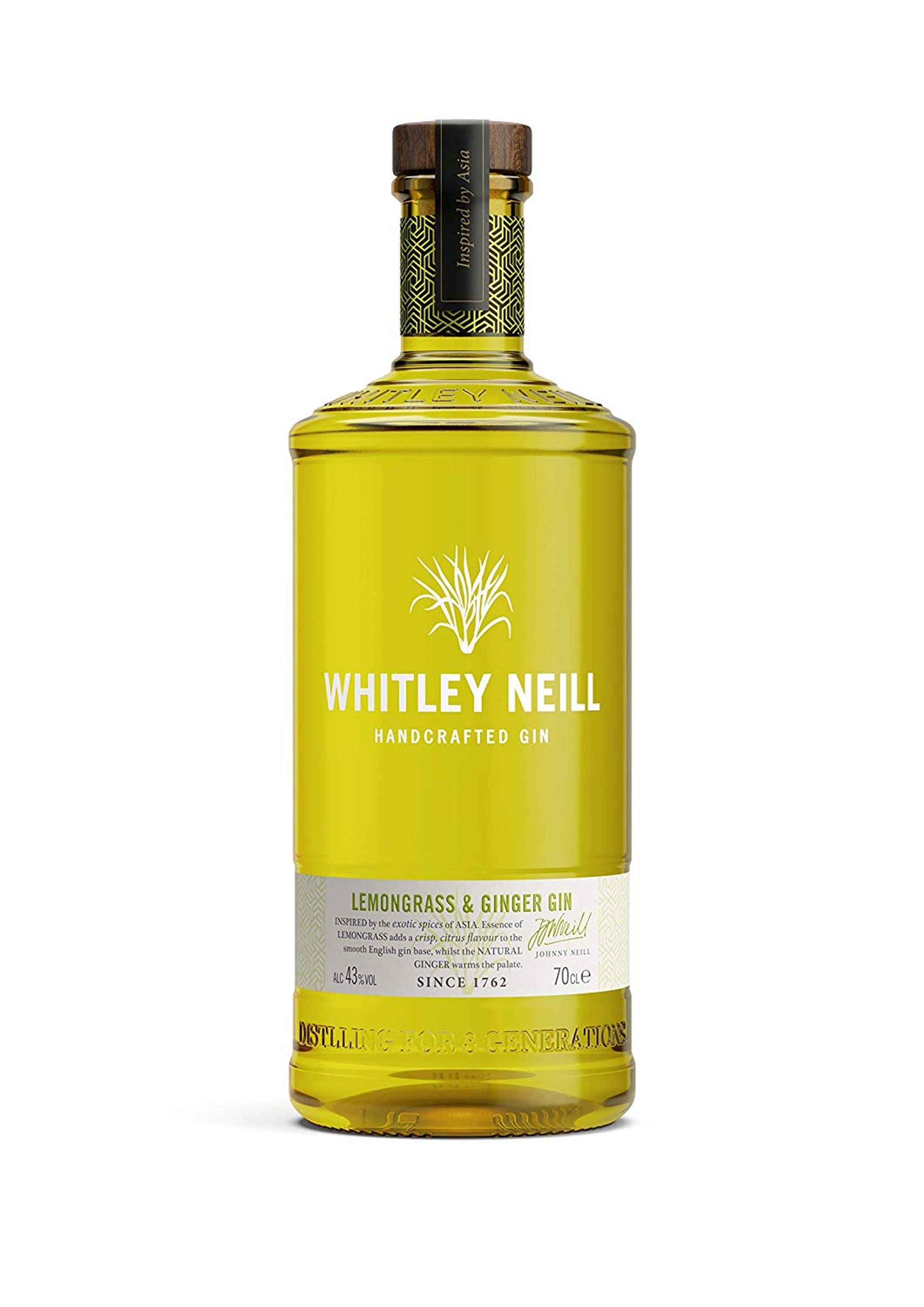 Whitley Neill Sitruunaruoho &amp; Ginger Gin 0,7l, alk. 43 tilavuusprosenttia, Gin England