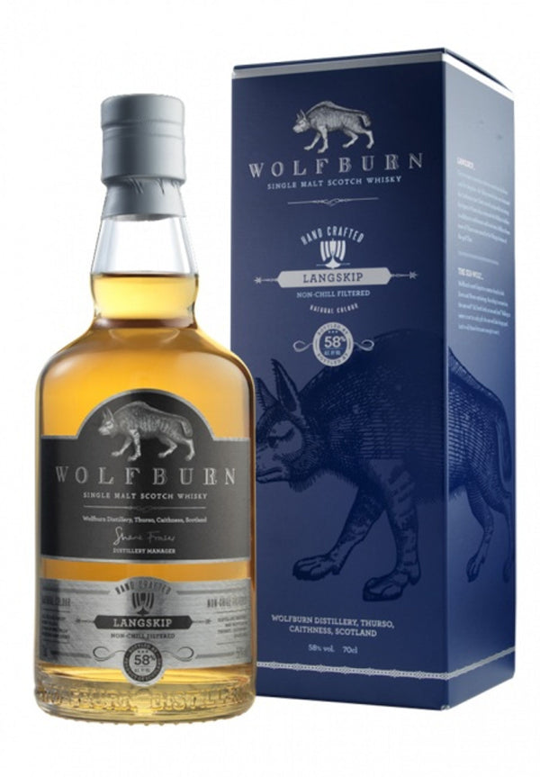 Wolfburn Langskip Highland Single Malt Scotch Whisky, 0.7l, alc. 58% by volume